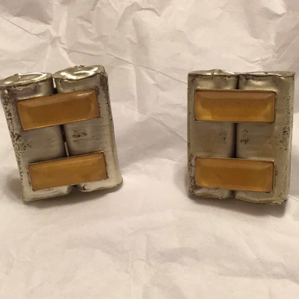 Artisan Made Earrings, Aluminum, very lightweight and comfortable. Geometric.